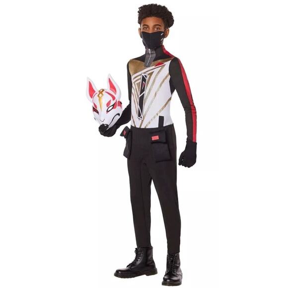InSpirit Designs Fortnite Drift Boys 4-PC Dress-up Halloween Costume Sz 8-10 Med - Picture 1 of 8